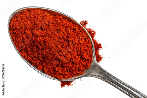 Fototapeta Naklejka Na Ścianę i Meble -  Red spice powder in a spoon (3)
