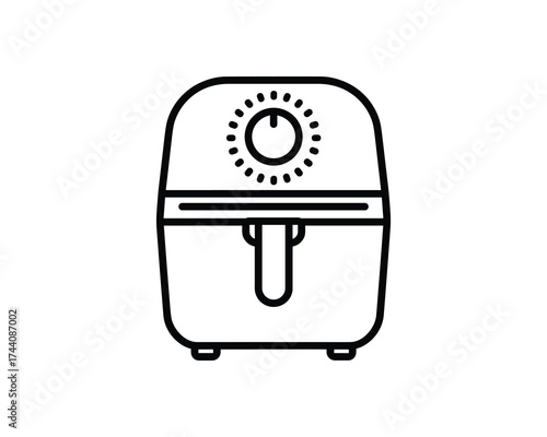 Air fryer outline icon