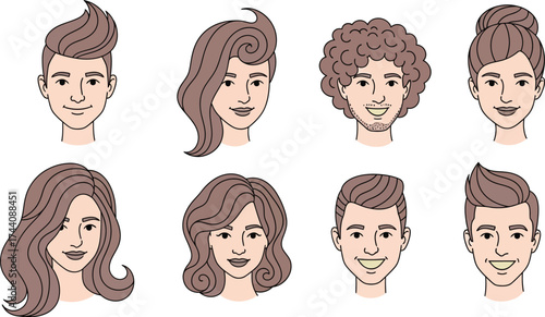 Hairstyle guide different hair types and styles for men and women