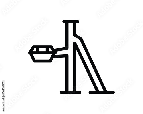 Bike pedal vector icon