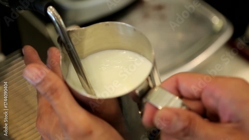 Steaming hot milk is simple