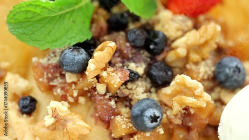 Quinoa Salad with Vanilla Ice Cream