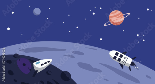 Space, vector, illustration