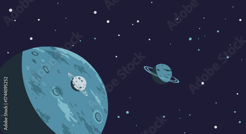 Space, orbit, earth