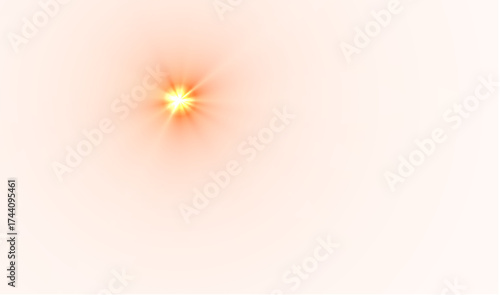 flare transparent, Bright, abstract orange and yellow background illustration with a glowing sunburst and vibrant energy rays