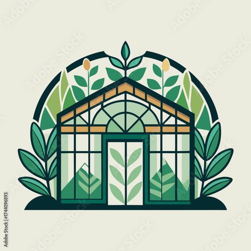 vector illustration of an old house