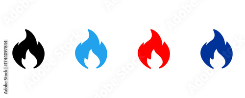 fire icon with color variations