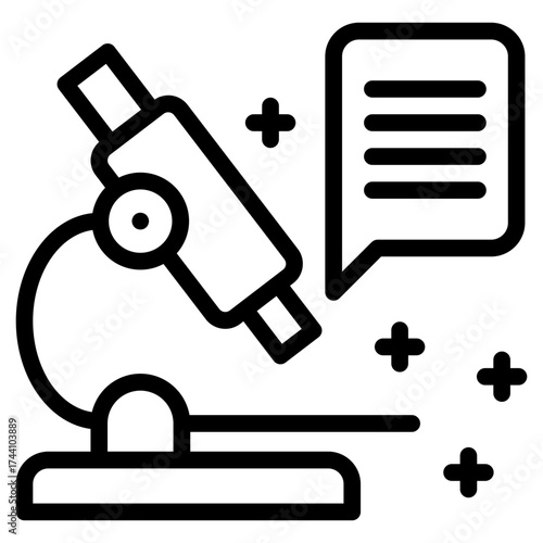 Research icon in vector illustration