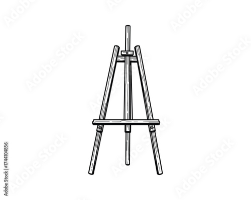 Easel for painting art studio equipment