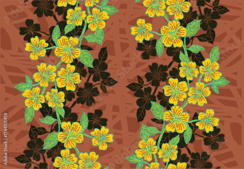 Batik Indonesian: is a technique of wax-resist dyeing applied to whole cloth, or cloth made using this technique originated from Indonesia.