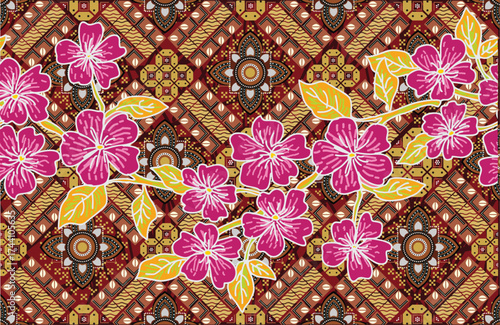 Batik Indonesian: is a technique of wax-resist dyeing applied to whole cloth, or cloth made using this technique originated from Indonesia.