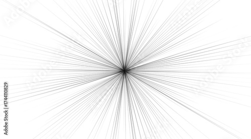 Abstract black starburst pattern on a bright white background transparent png