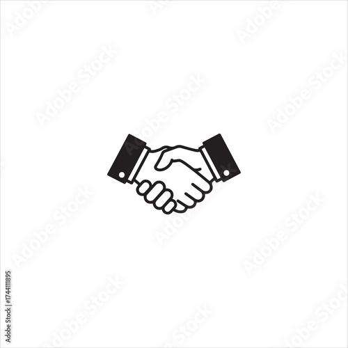 Two hands shaking in agreement and partnership