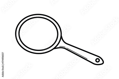 Hand mirror reflection object