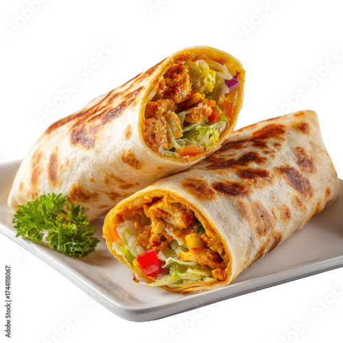 kathi roll png indian wrap png street food png chicken roll png paratha roll png transparent background image