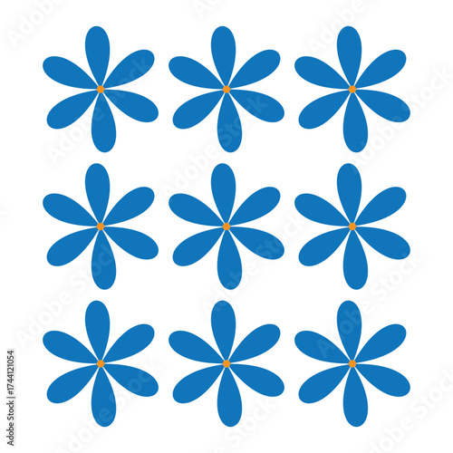 Seamless pattern with flowers