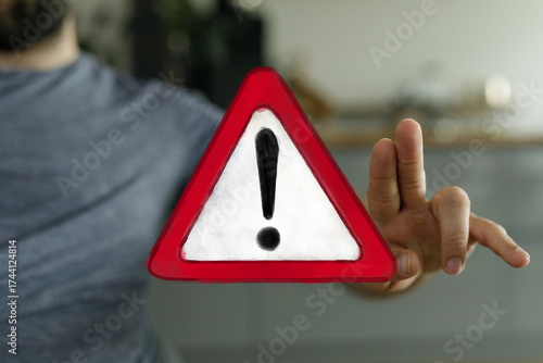Stock photo of a hand inter...