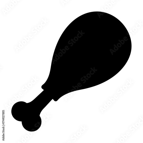 Illustration of a chicken leg, a popular and delicious food item, often enjoyed grilled, fried, or roasted for a satisfying meal