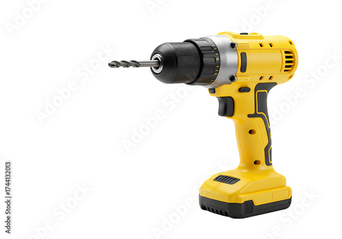 Professional Cordless Power Drill for Home Improvement, Construction, and DIY Projects isolated on transparent background