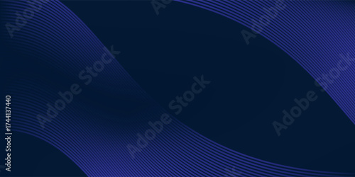 Lines blue background gradient dark navy blue banner simple
