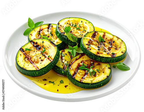 Grilled Zucchini Strips – Healthy Cooking Concept PNG background 