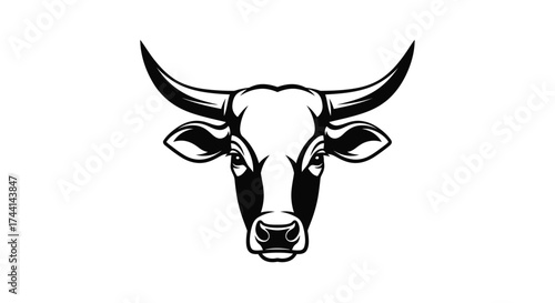Bull head tribal tattoo design Keywords: bull, cow, cattle, animal, face, head, tribal, tattoo