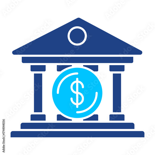 Bank Simple Vector Icon Collection