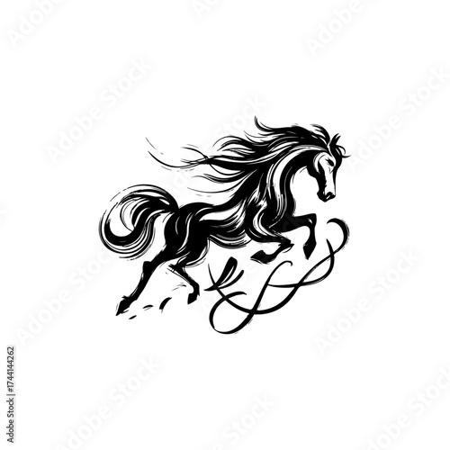 Wallpaper Mural horse head vector illustration Torontodigital.ca