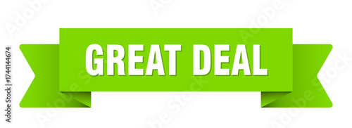 great deal ribbon isolated on transparent background. great deal ribbon