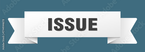 issue ribbon isolated on transparent background. issue ribbon