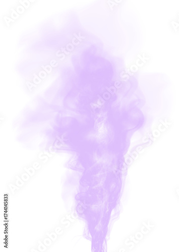 Soft glowing smoke and mist trail with blue light swirl and airy vapor motion on transparent background, ethereal abstract energy and fantasy illumination effect.