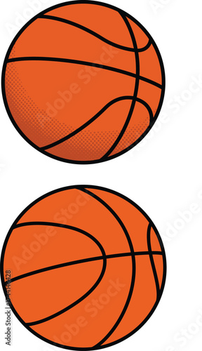 Basketball sport hoops Element Collection vector and illustration white color background