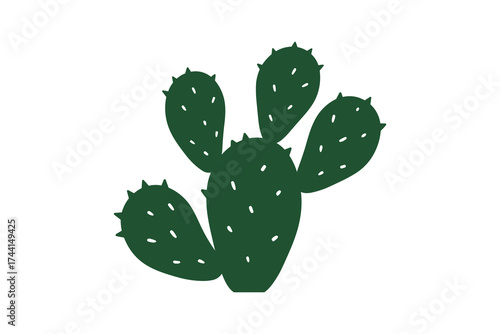 Prickly Pear Cactus Illustration