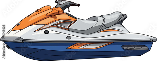 aqua freedom vessel embrace open waters for exhilarating speed and summer fun, isolated on transparent background