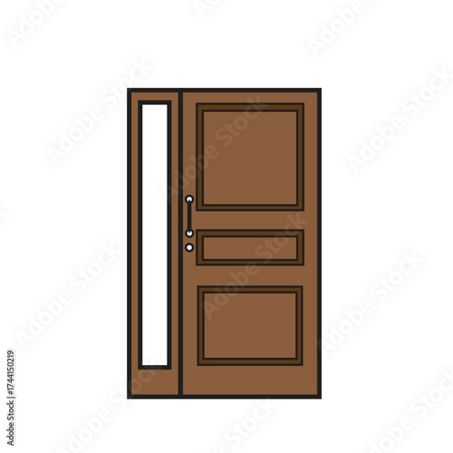 vector illustration of door