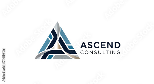 Ascend consulting logo for business and finance company vector design