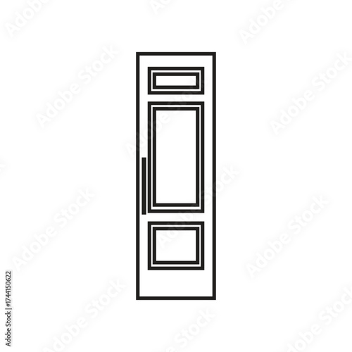 vector illustration of  door