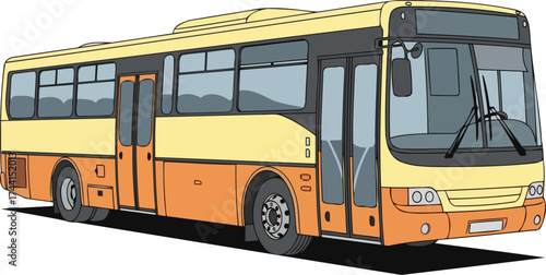 urban route navigator connecting communities through essential public transportation, isolated on transparent background