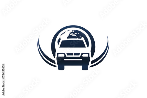 AI Image A Global Car Concept with Sleek Blue Styling and Modern Design Aesthetic Vehicle