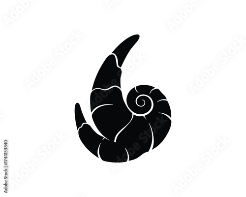 snail shell swirl design