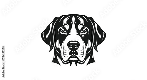 Mastiff dog head logo graphic design Keywords: dog, mastiff, head, logo, graphic, design, animal