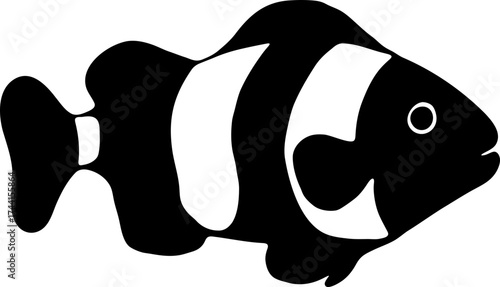Silhouette Clownfish