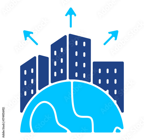 Business Expansion Simple Vector Icon Collection