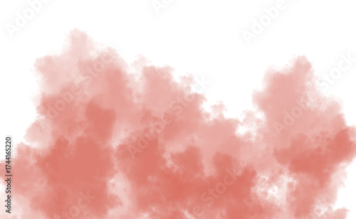 Abstract wisps of pink and red smoke unfurling dramatically in the dark