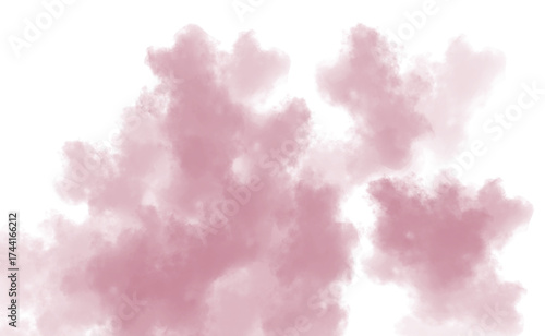 Ethereal pink smoke wisps swirling and dancing in a mysterious abstract composition