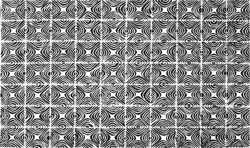 Rough, irregular pattern composed of monochrome geometric elements. Overlay distressed grunge background. Abstract vector illustration. Isolated on white background. EPS10