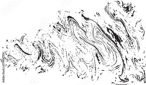 Vector brush sroke texture. Distressed uneven grunge background. Abstract distressed vector illustration. Overlay over any design to create interesting effect and depth. Black isolated on white. EPS10