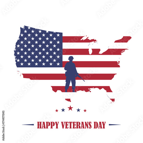 Veterans Day. honor heroes, Holiday concept. Template for background, banner, card, poster with text inscription