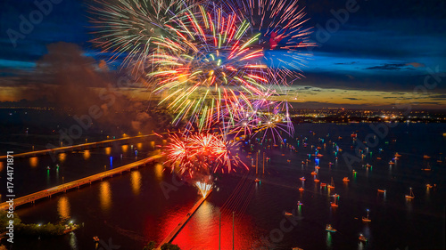 Punta Gorda Florida Fireworks on the Harbor