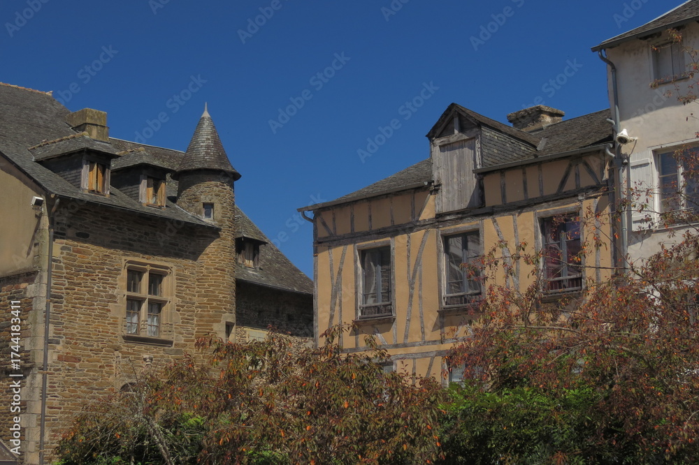 Fototapeta premium Uzerche, perle du Limousin, Nouvelle Aquitaine